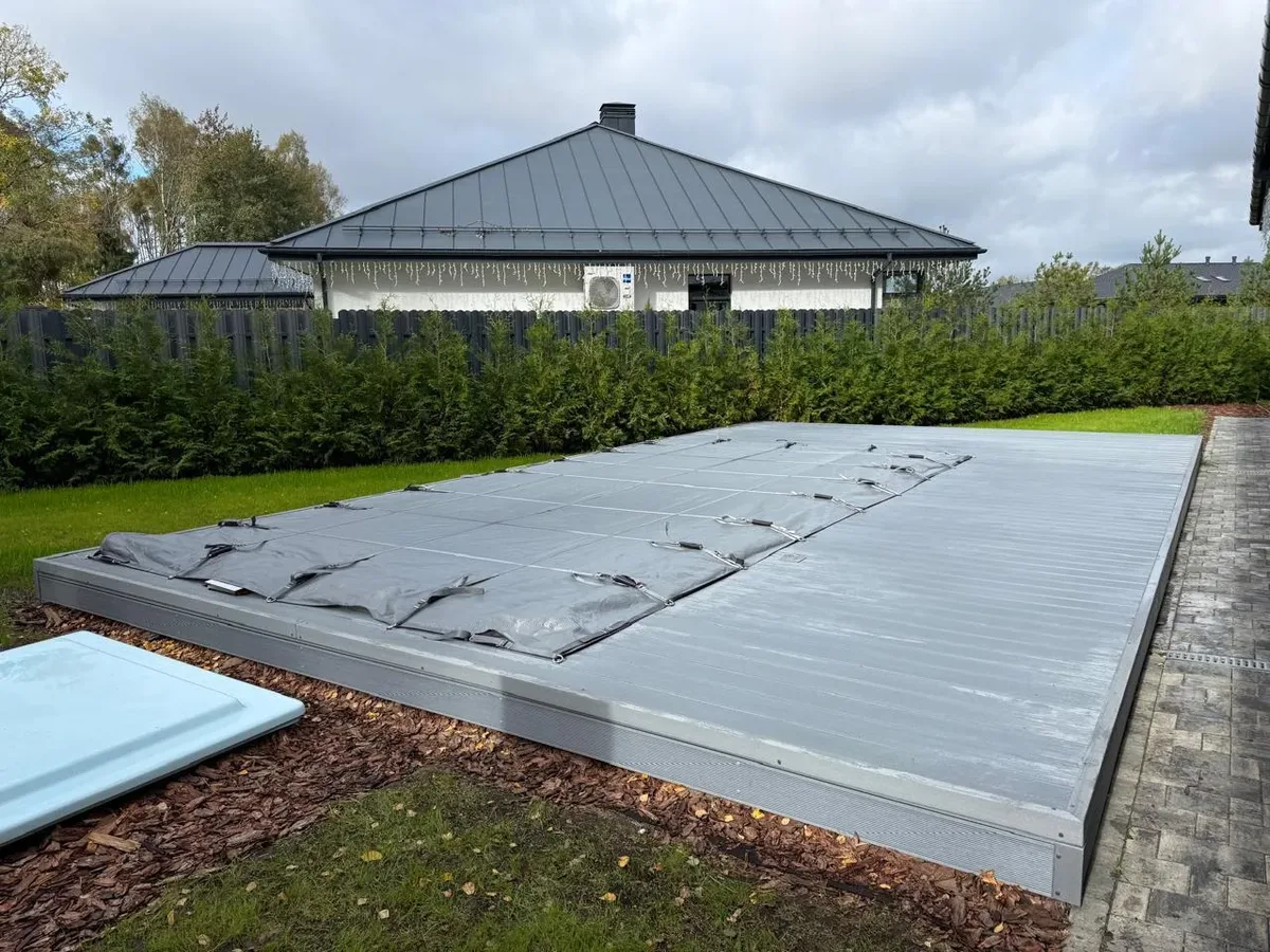 Покрывало Laguna Cover Mesh — установка в Тольятти